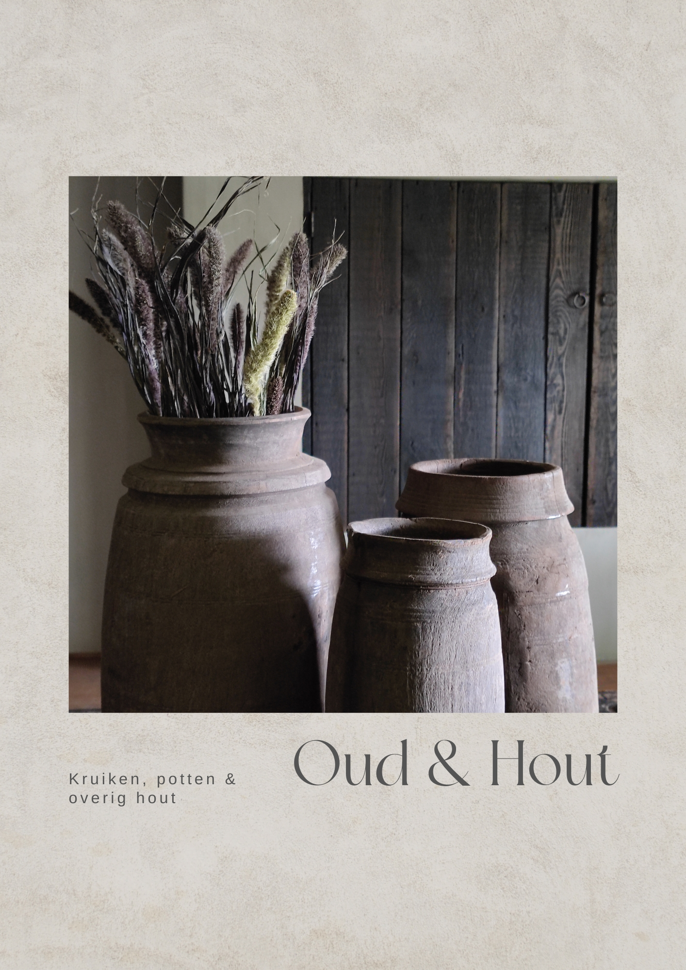 Houten kruiken, potten & overig hout