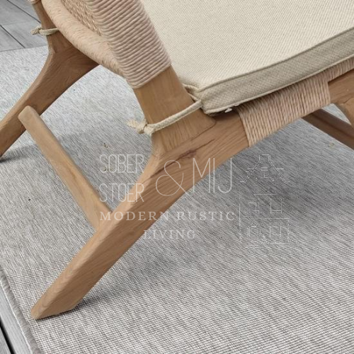 Outdoor chair aluminum rope