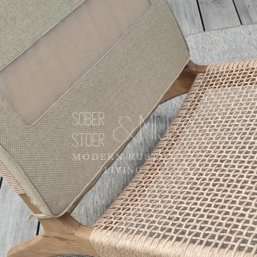 Outdoor chair aluminum rope