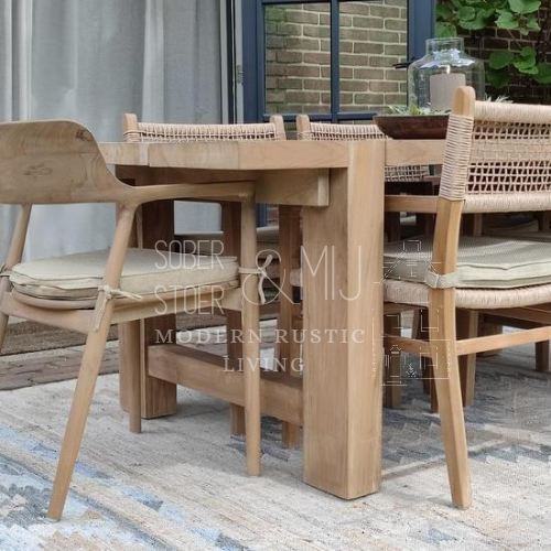 Outdoor chair aluminum rope