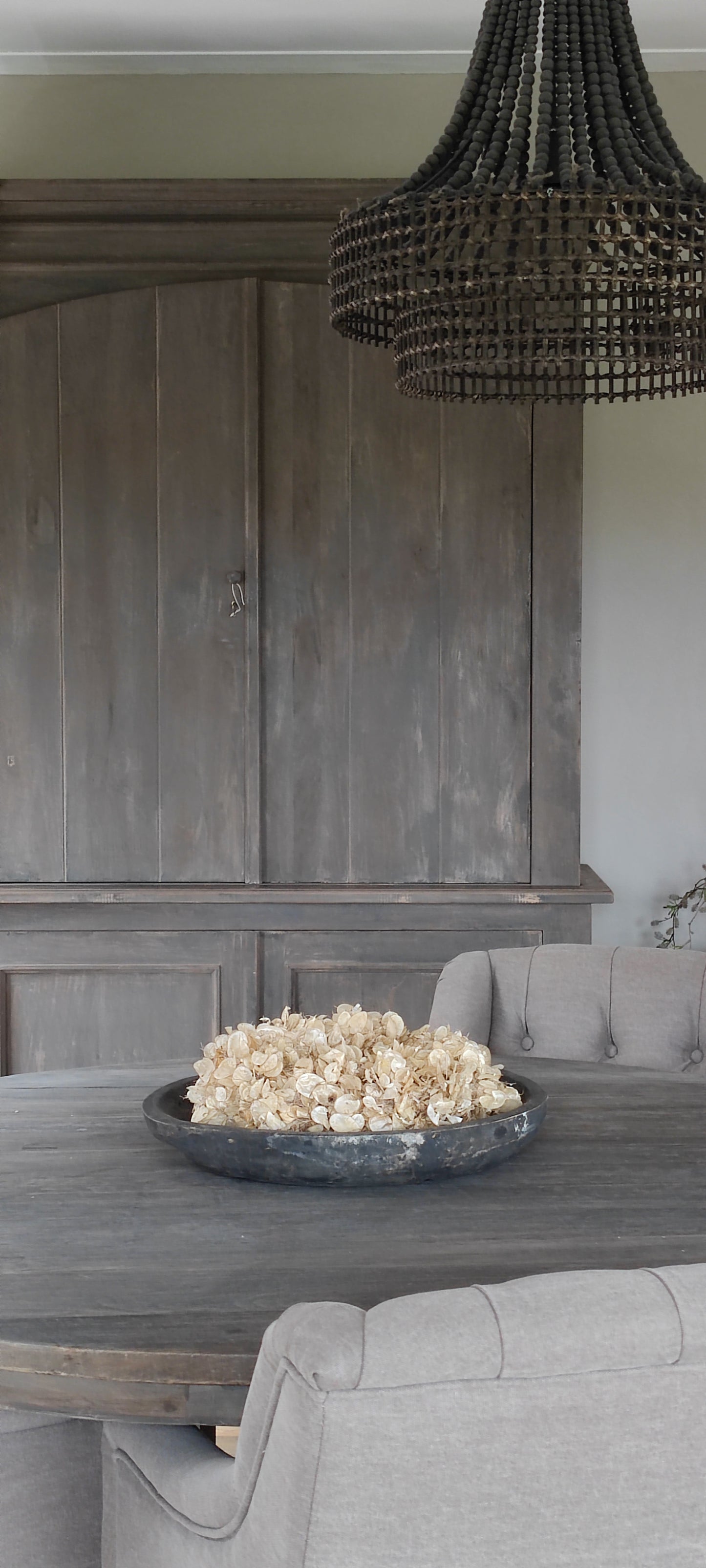 Tweedeurs vintage grey kast