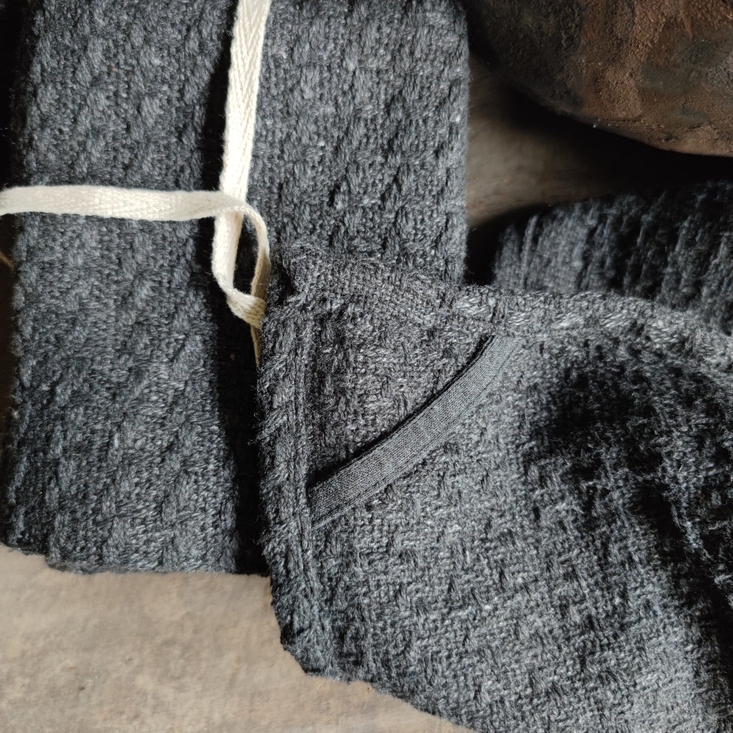 Keukendoek moody black set van 3