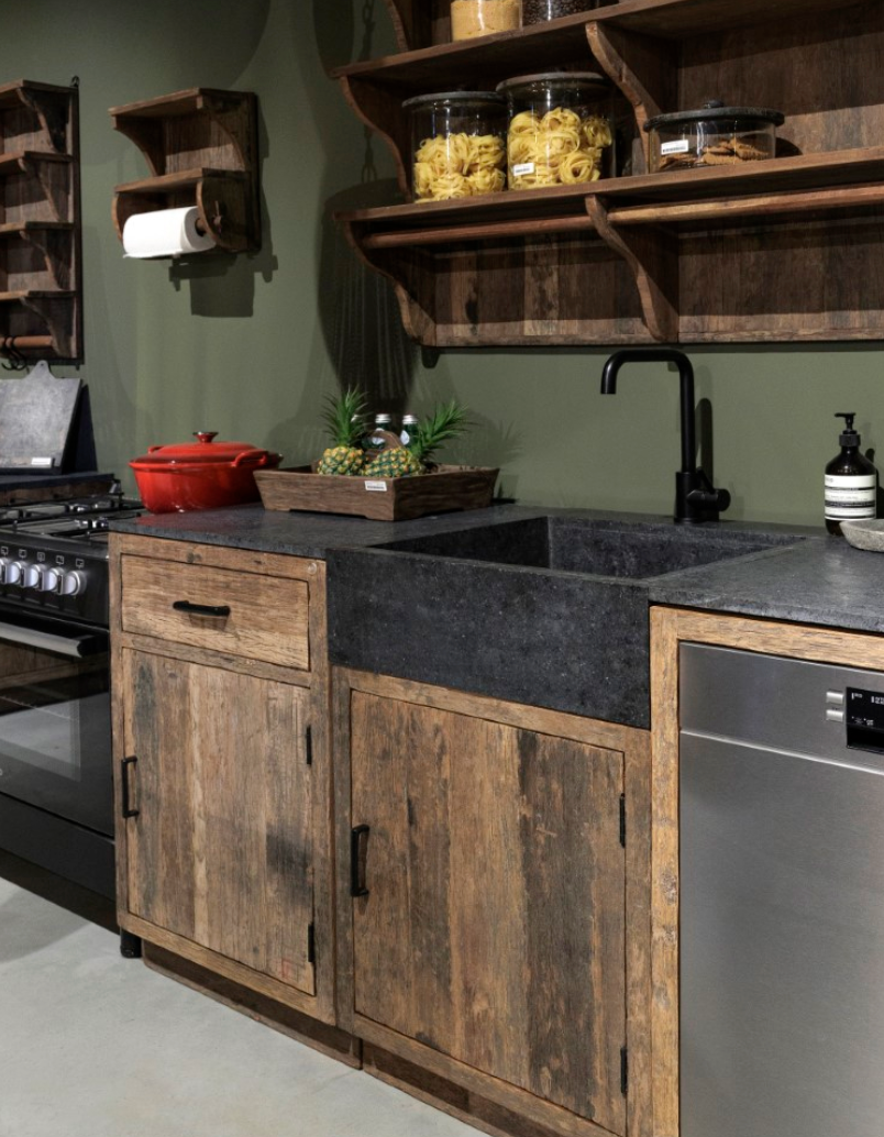 Keuken element NR 15 spoelbak, Small met kraangat