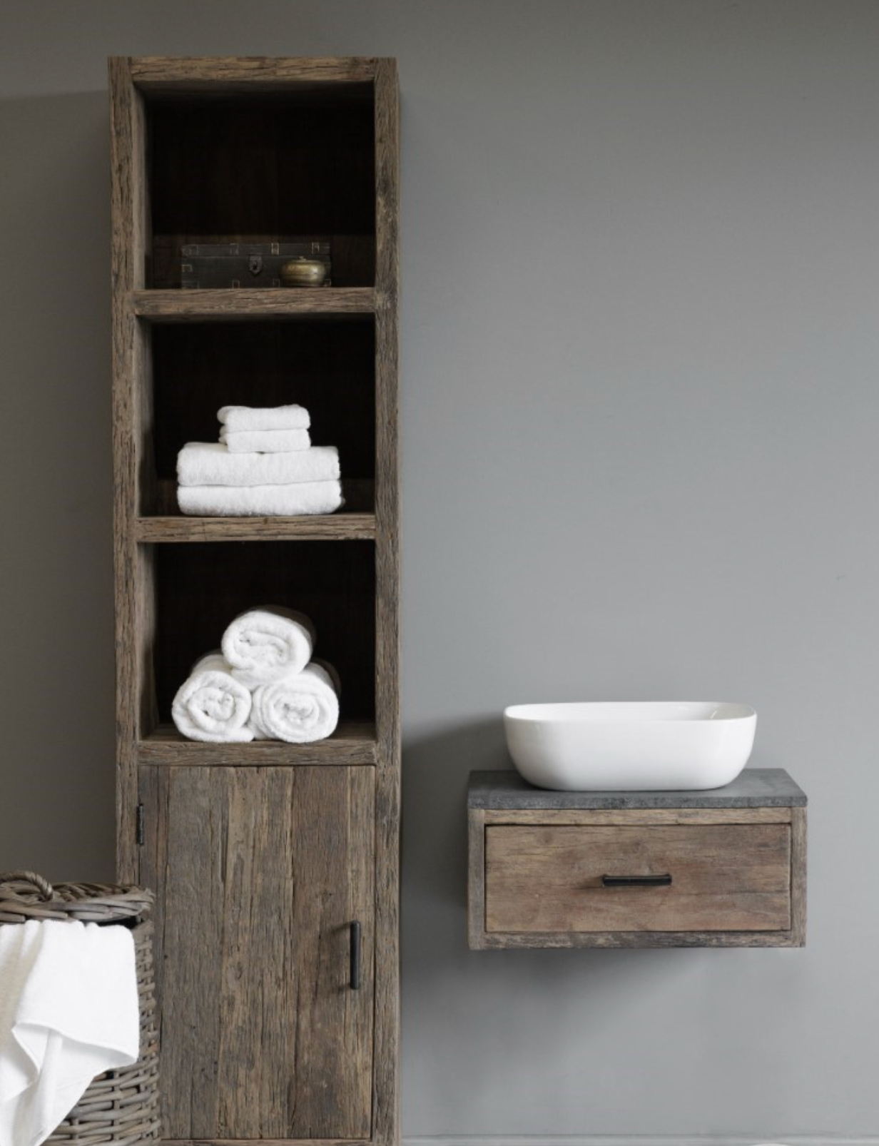 Badkamer kast rustic left