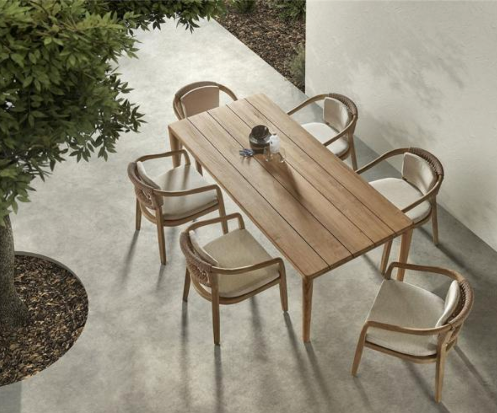 Teak tafel anais natural 220 cm