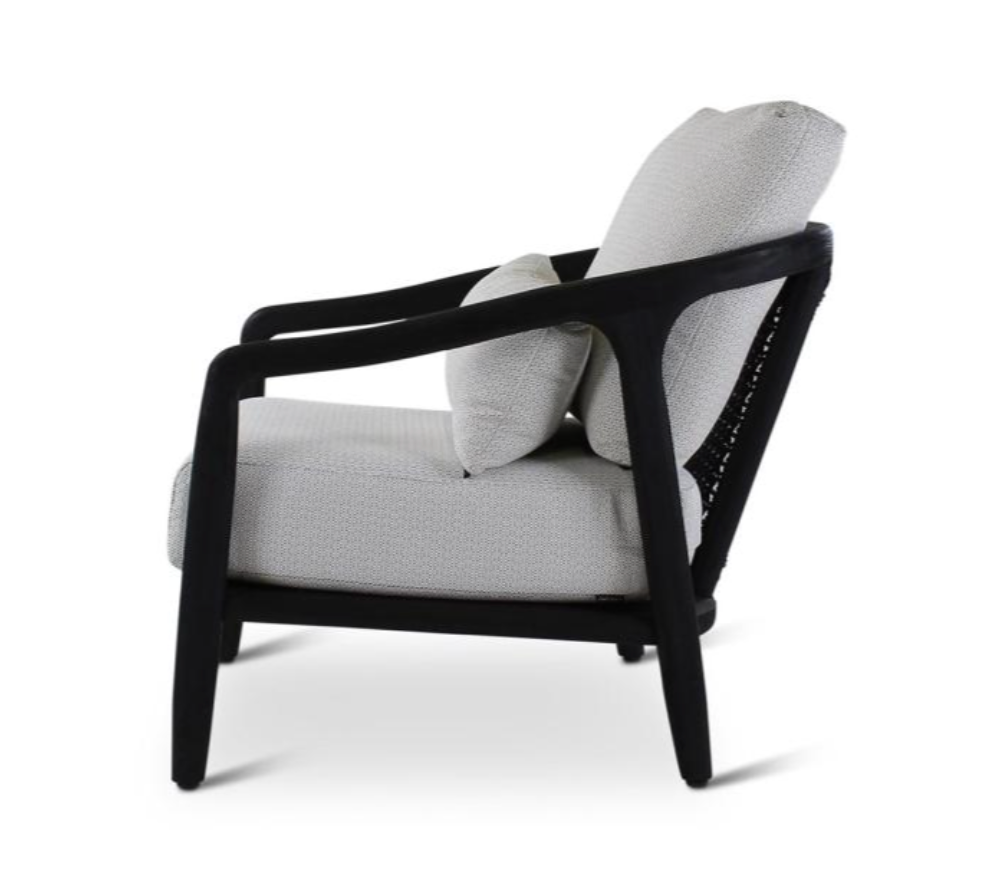 Lounge chair Anais zwart