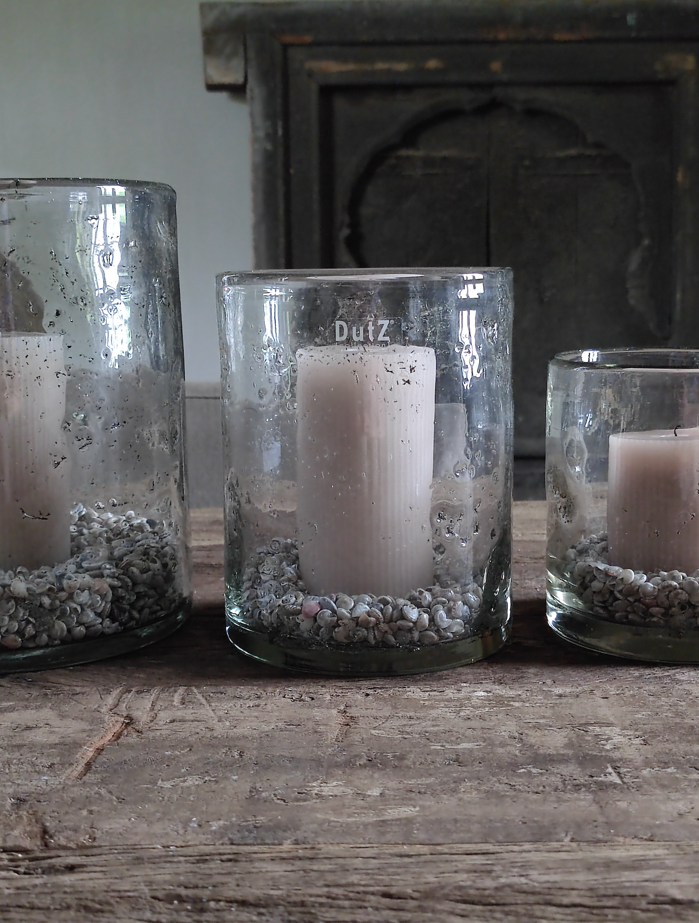 DUTZ wind light votive with metal chips 7 cm
