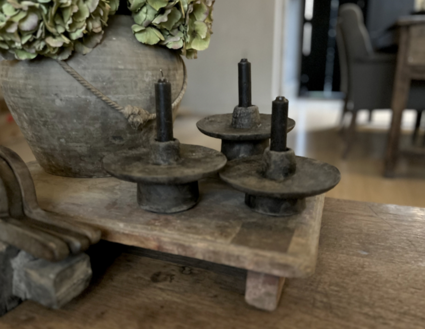 Concrete bowl candle PMR 12 cm