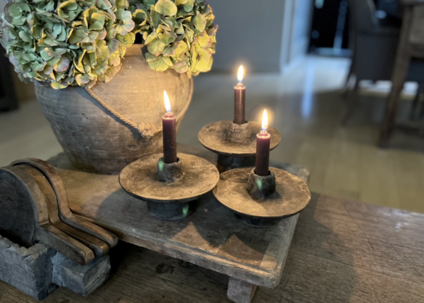 Concrete bowl candle PMR 12 cm