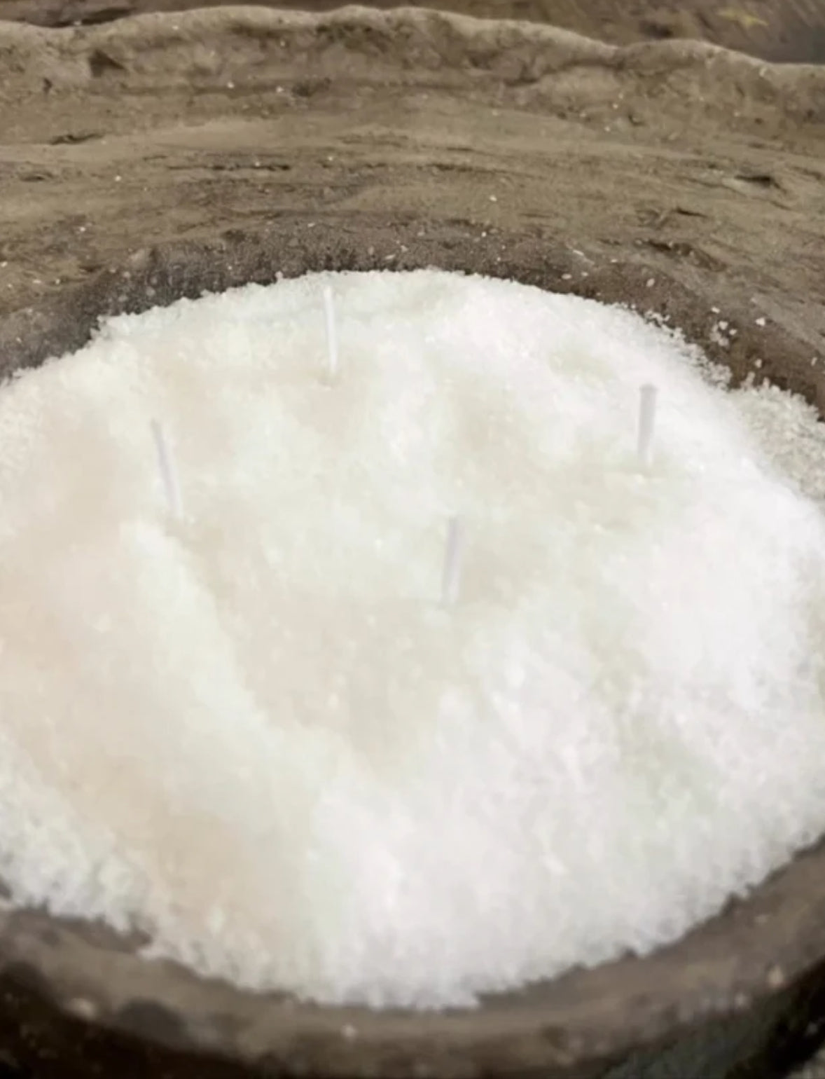 Kaarsen zand, neutraal geurloos in 4 kleur varianten