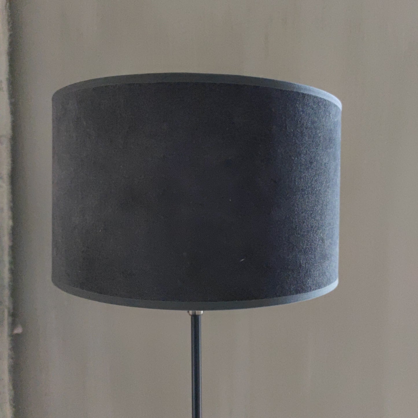 Lampen kap velours donker grijs 25 cm