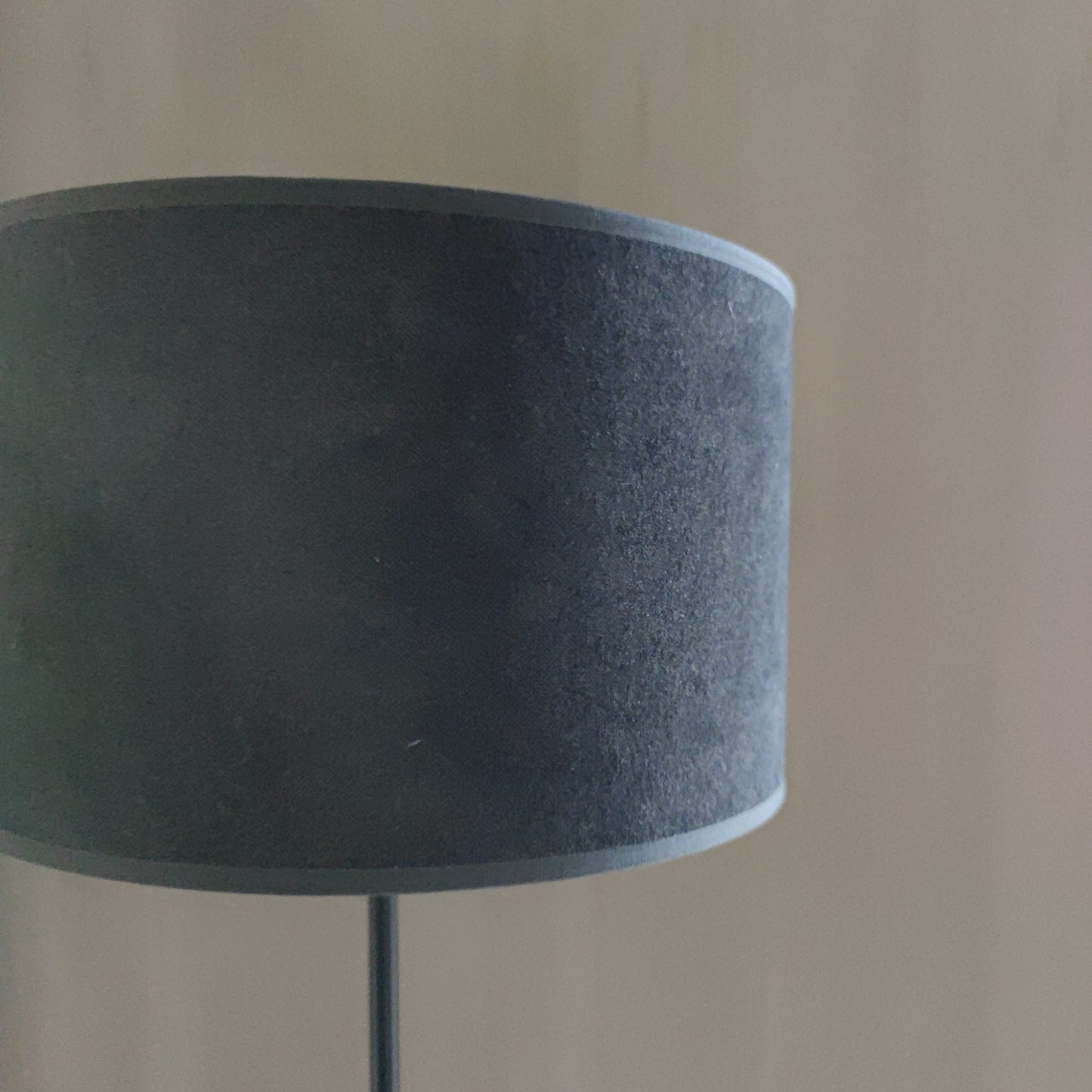 Lampen kap velours donker grijs 25 cm