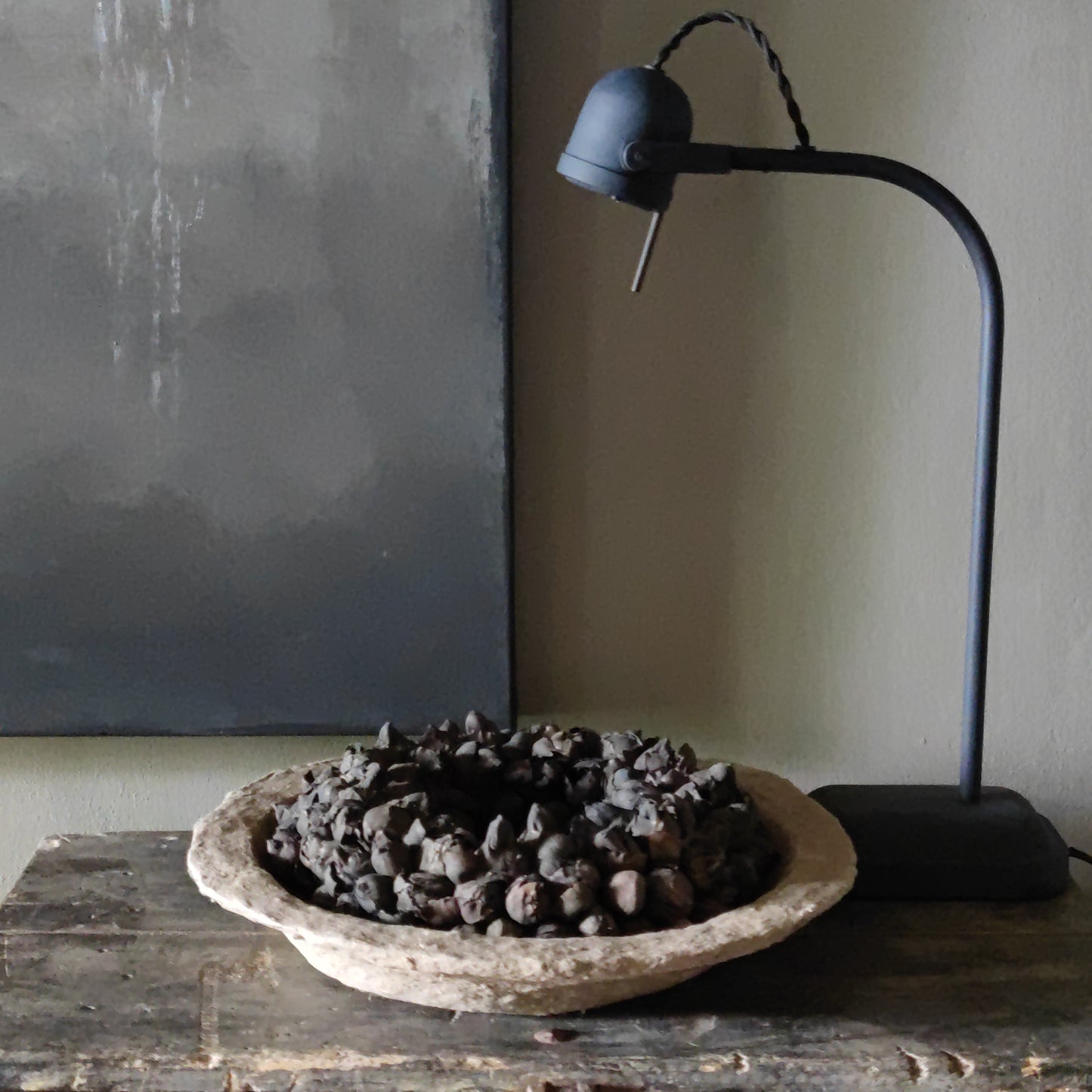 Tischlampe Spezia Frezoli Bleifarbe