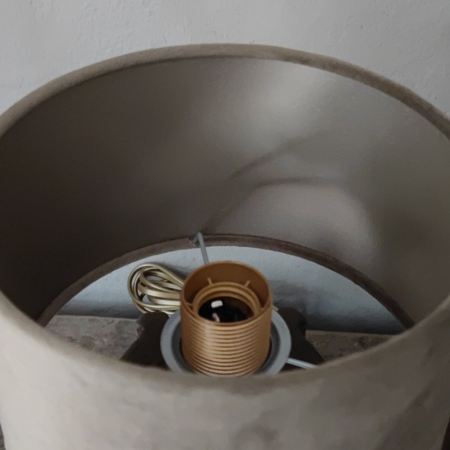 Lampenkap fluweel taupe Aura Peeperkorn 20 cm