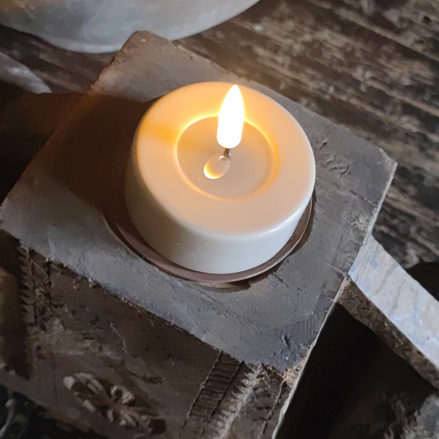 Wax Led groß Waxine 2 Stück Sand
