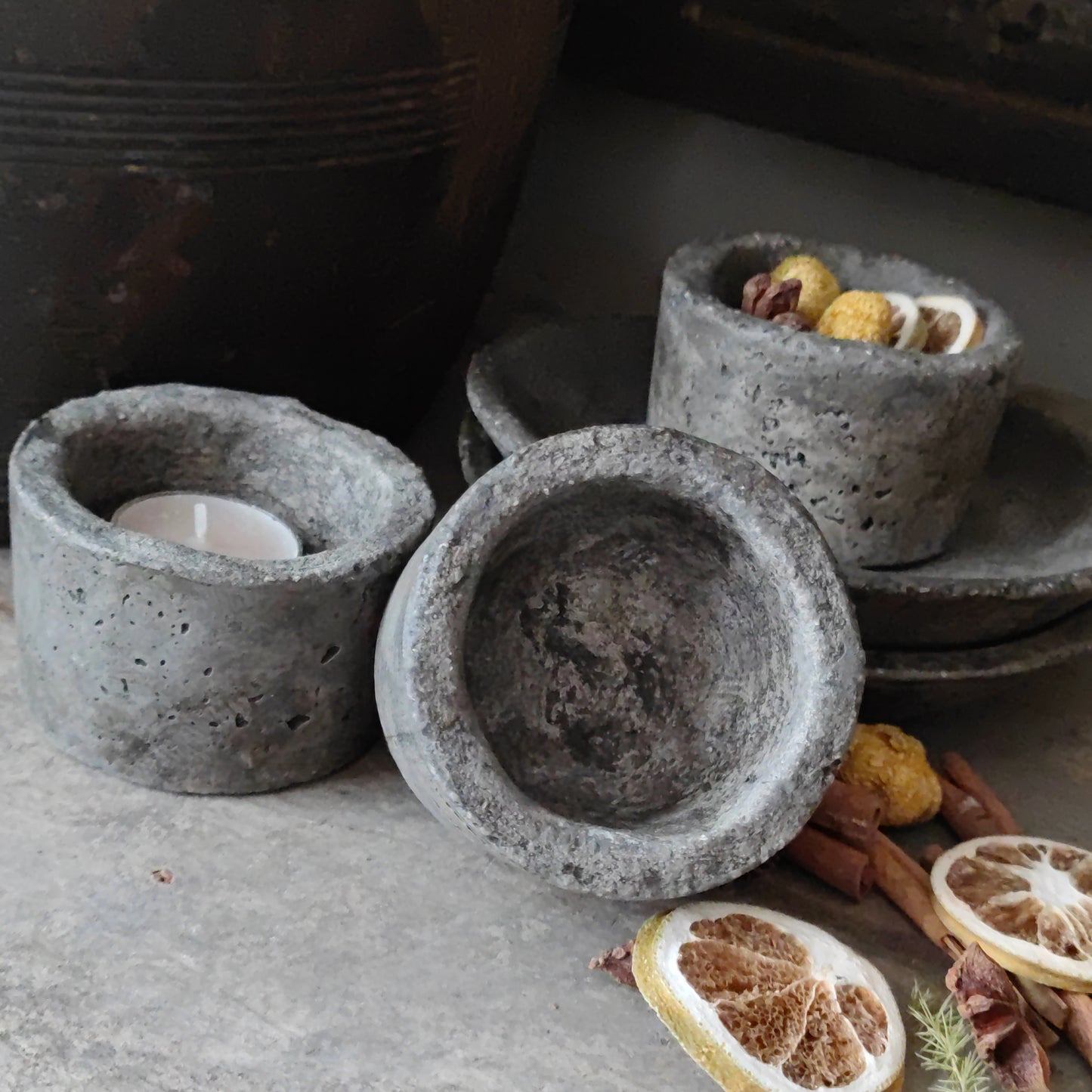 Beton (kaars) bakje PMR