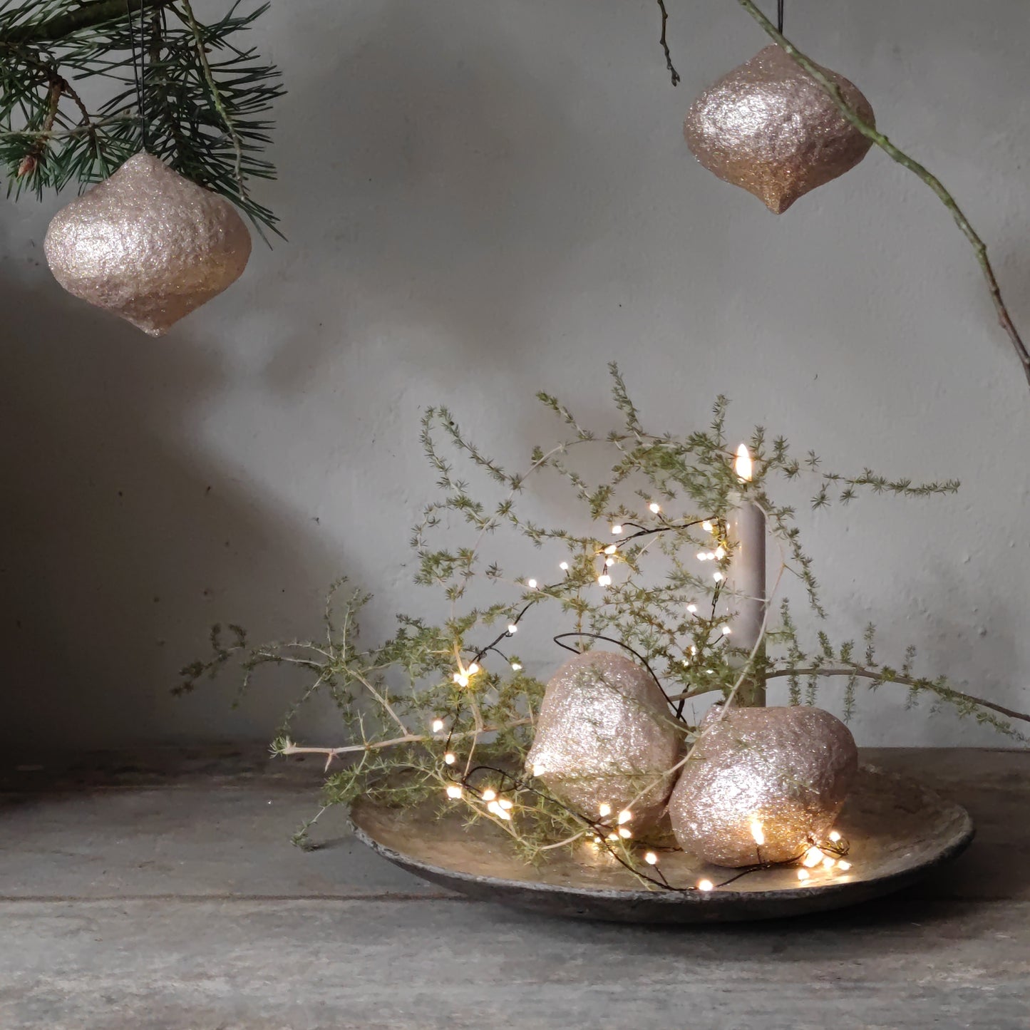 Kerstbal hanger druppel champagne