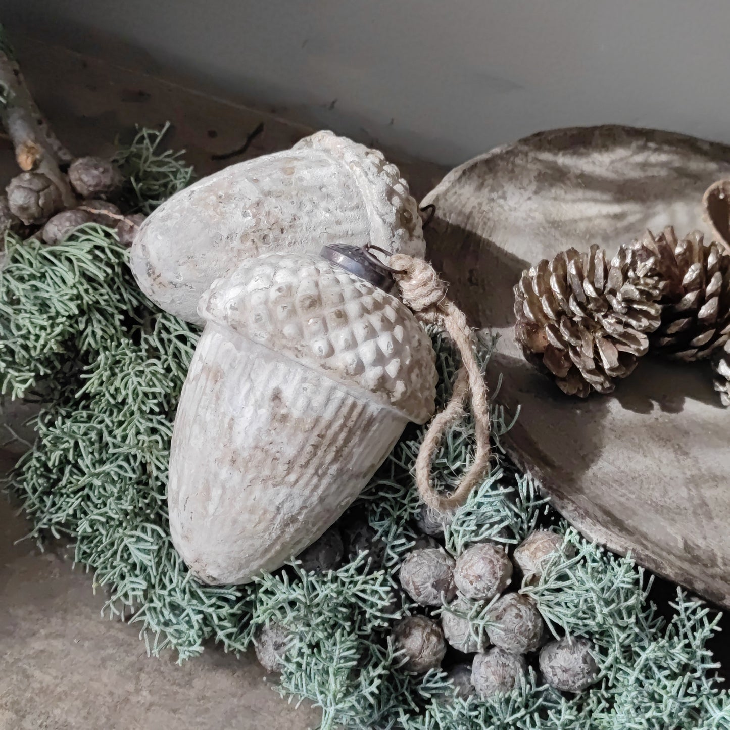 Kerstbal/ ornament denne appel rustic