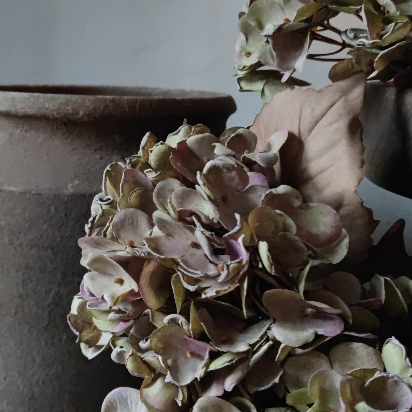 Silk hydrangea soft lilac 40 cm