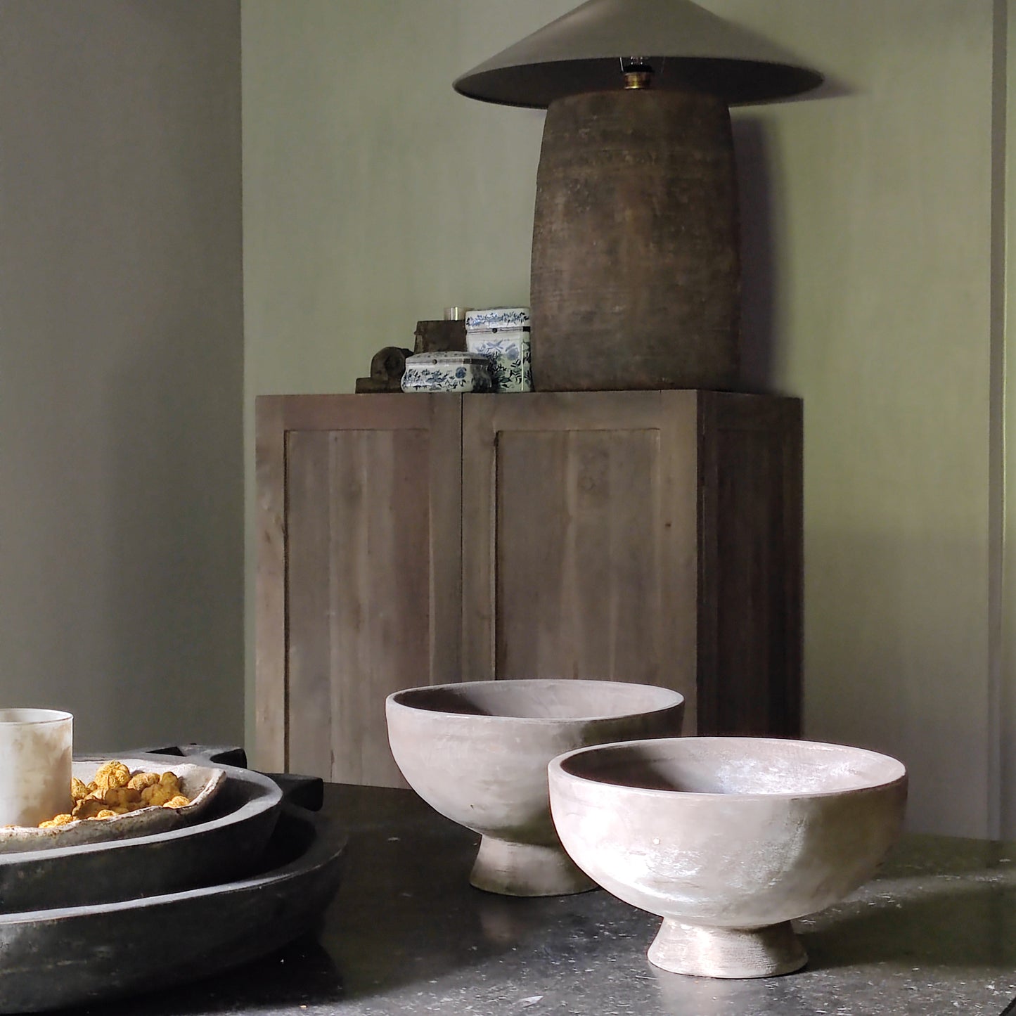 Houten bowl Aura Peeperkorn