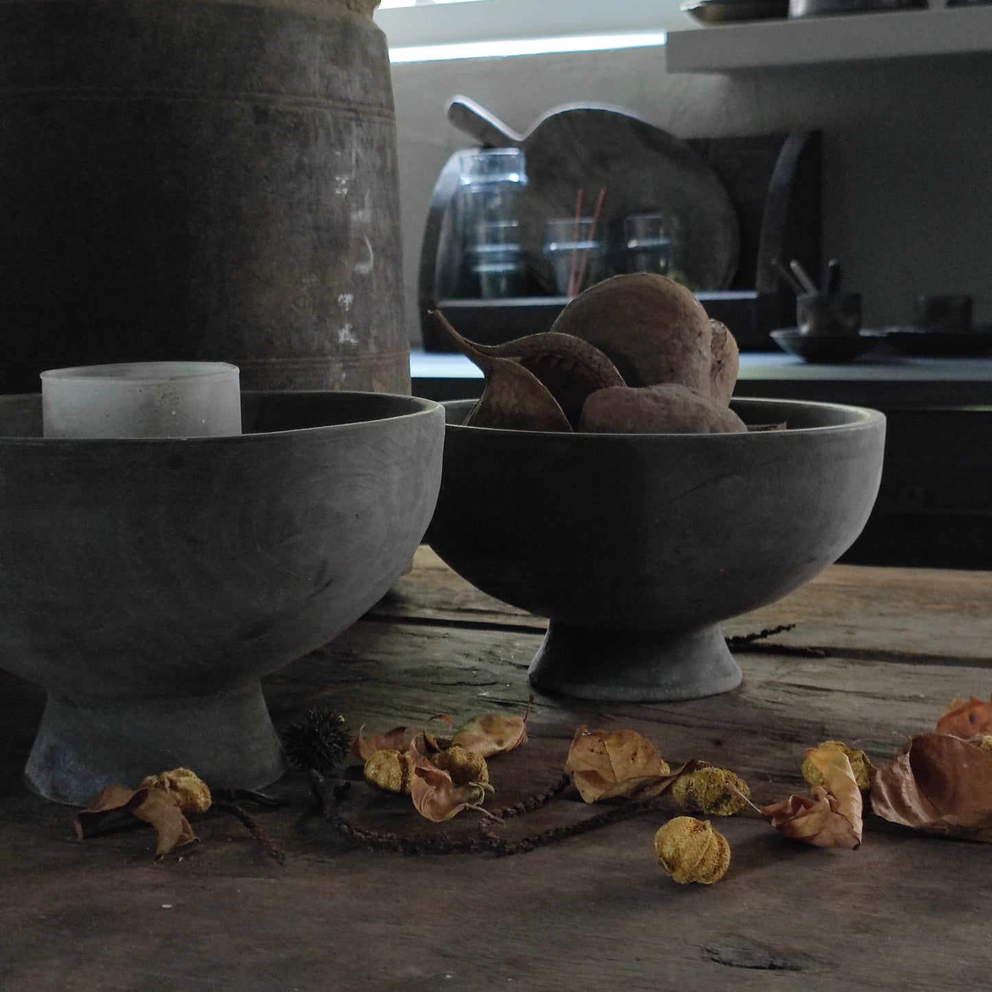 Houten bowl Aura Peeperkorn