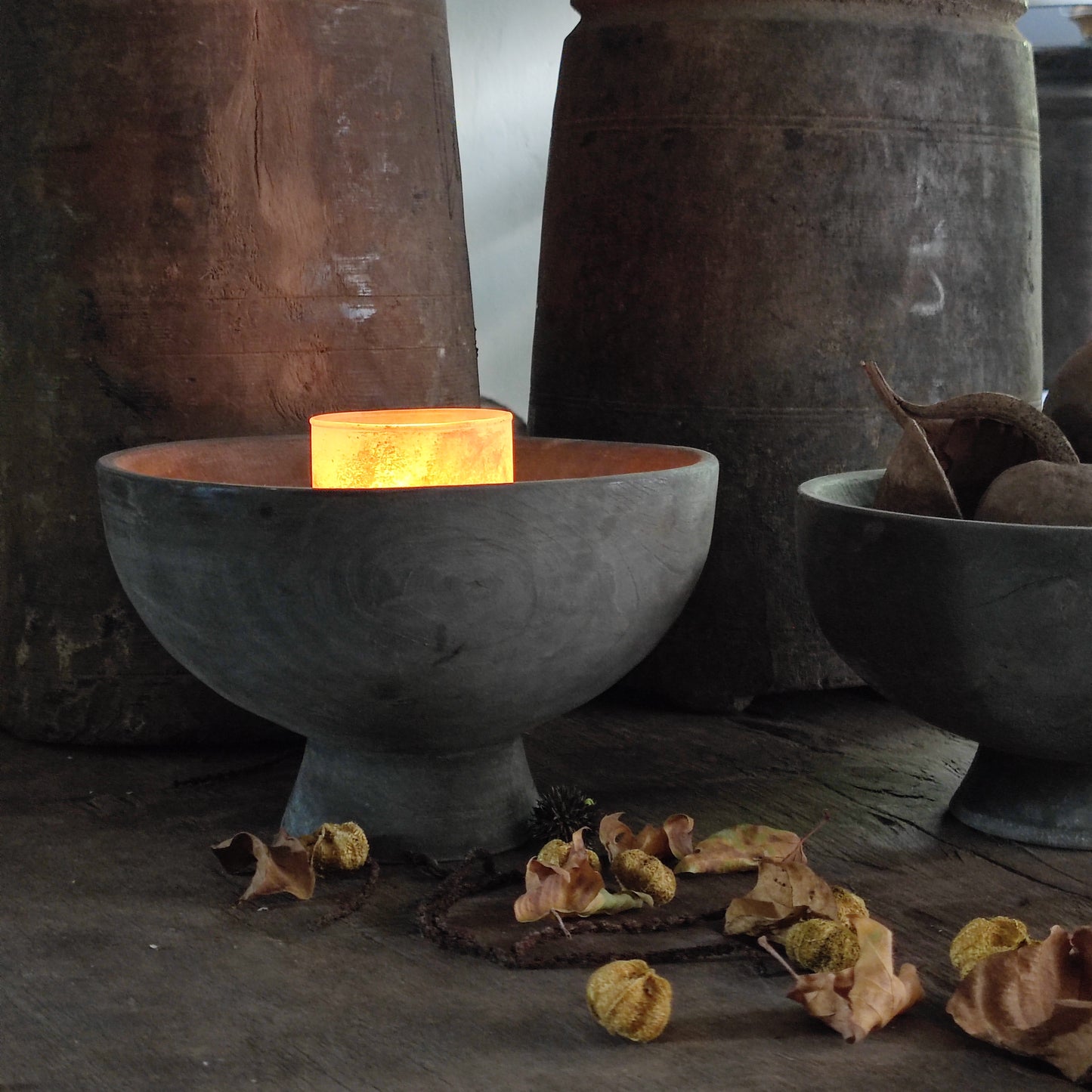 Houten bowl Aura Peeperkorn
