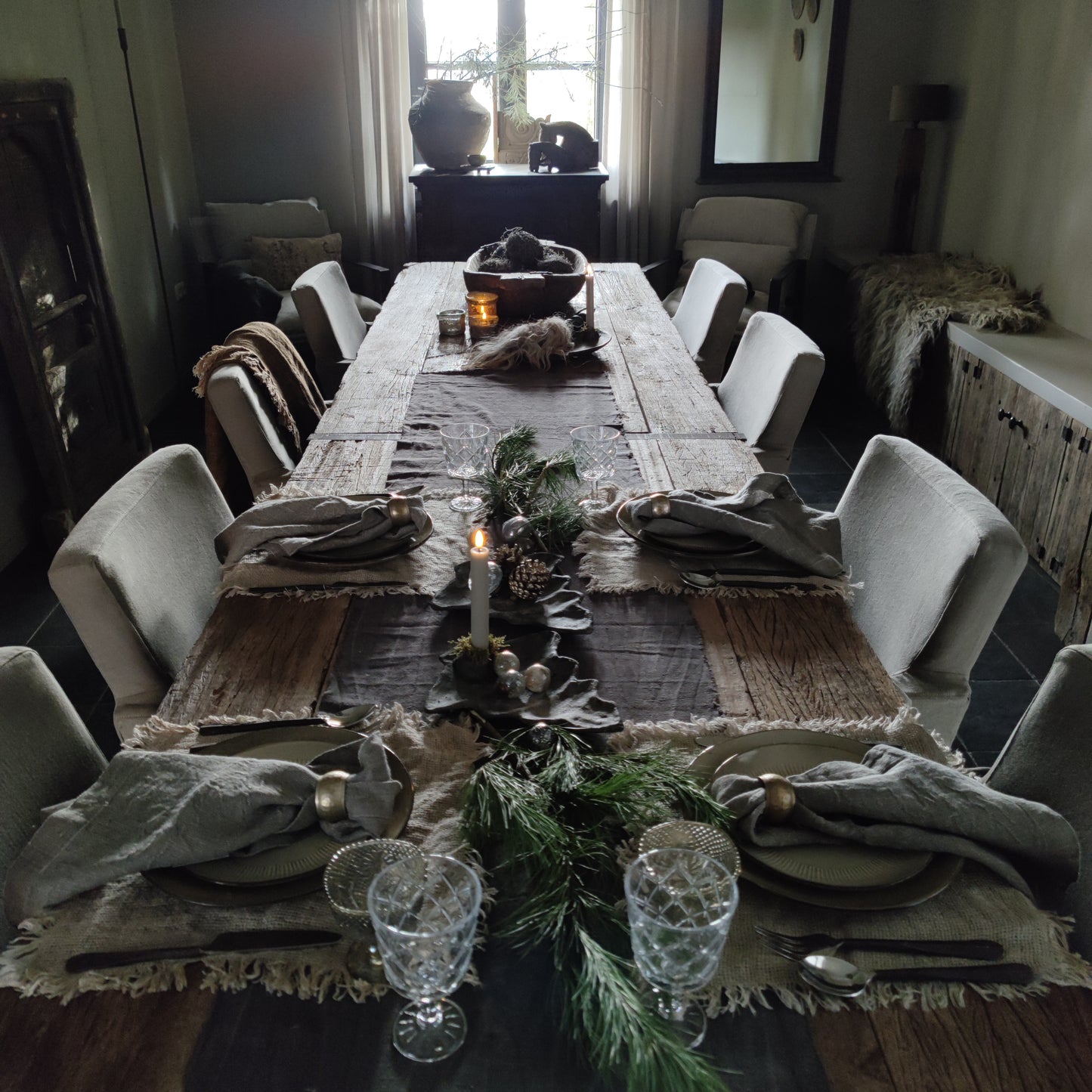 Raw Linnen servet/placemat