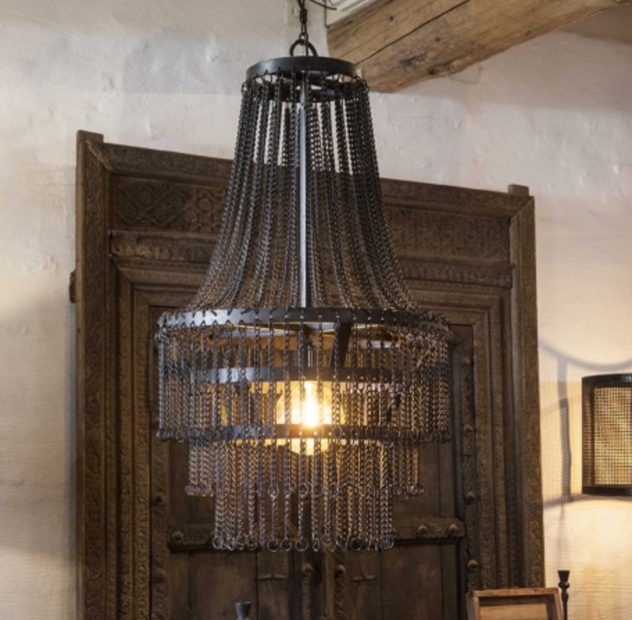 Metal hanging lamp chain