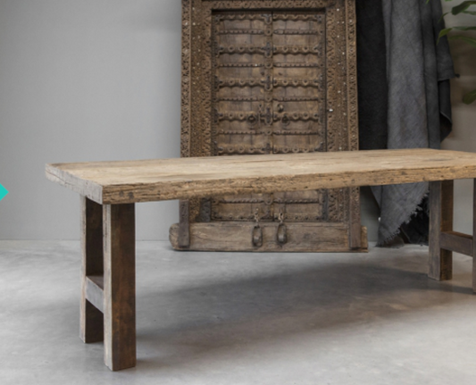 Robuuste tafel poten U model smal