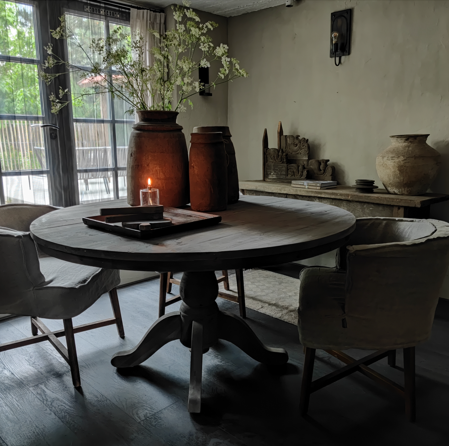 Ronde tafel Aura Peeperkorn diameter 145 cm OP BESTELLING