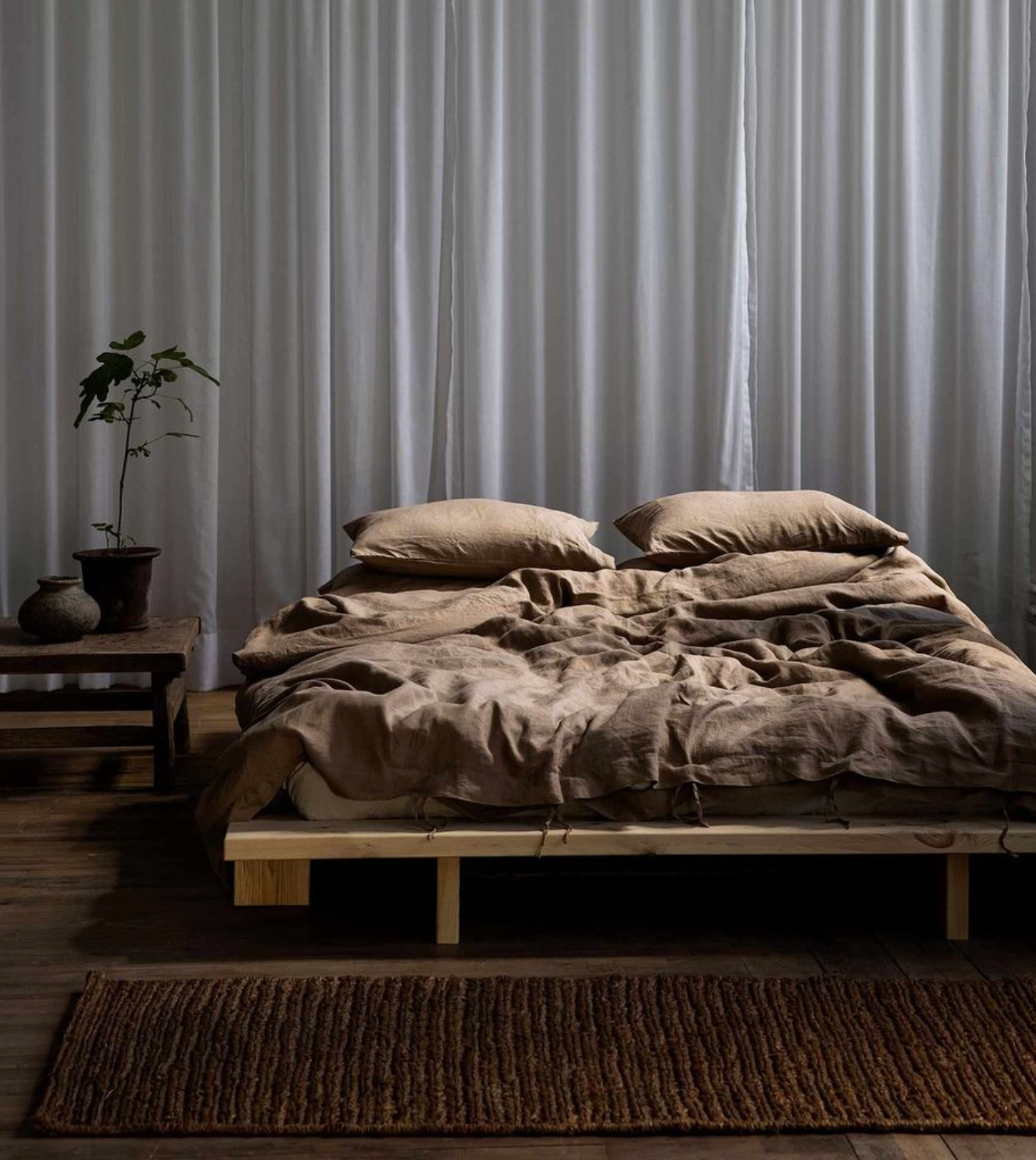 Stonewashed linnen kussenhoes hazel 50 x 70