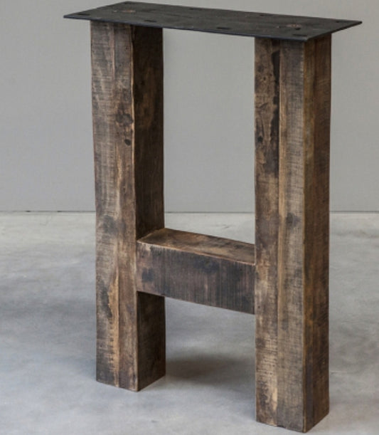 Robuuste tafel poten U model smal