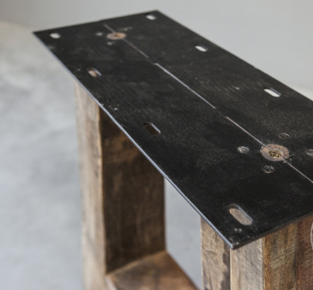 Robuuste tafel poten U model smal