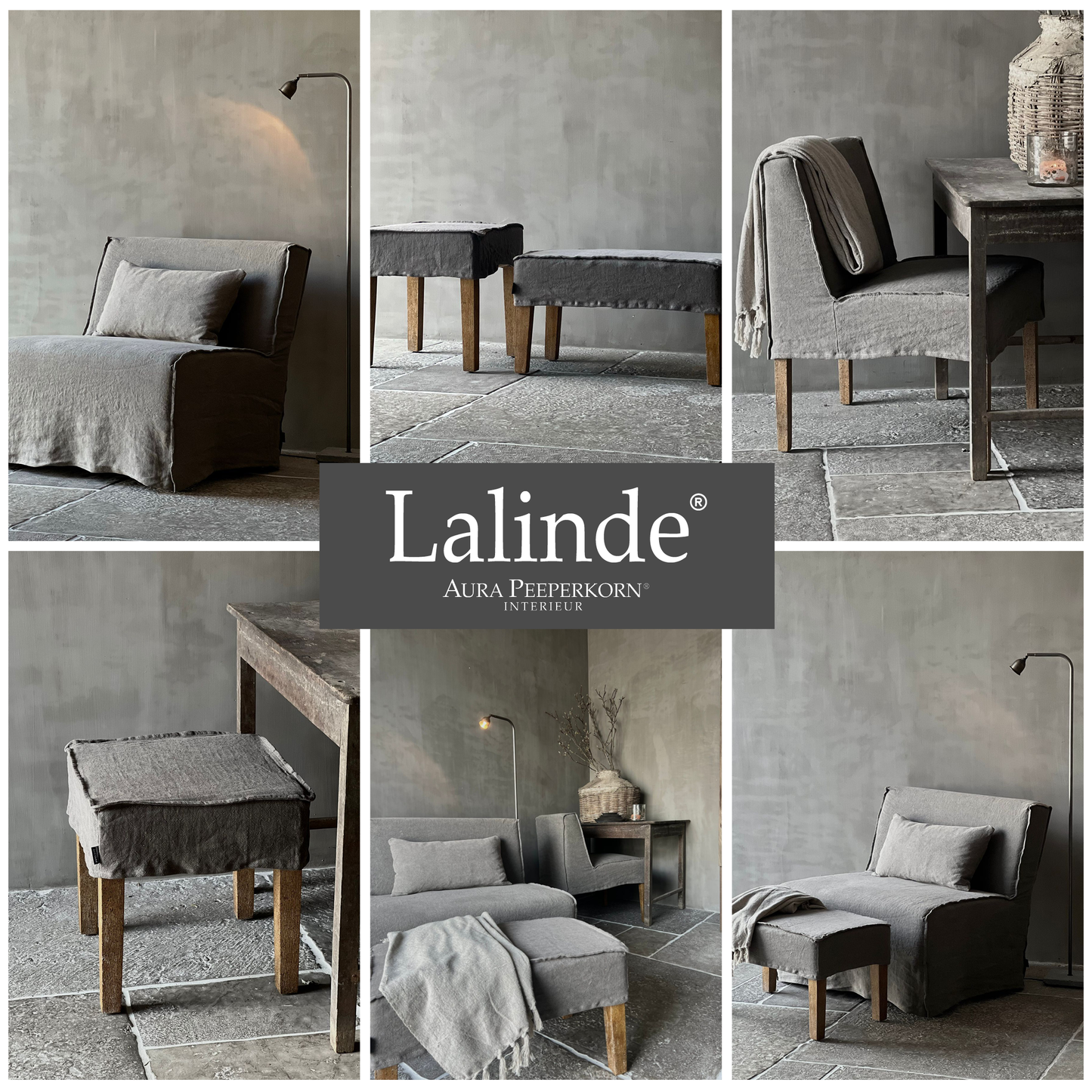 Hocker small Lalinde Aura Peeperkorn (2 kleuren)