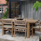 Outdoor rustic tuin tafel recht 260 cm