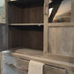 Two-door vintage gray cupboard