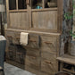 Two-door vintage gray cupboard