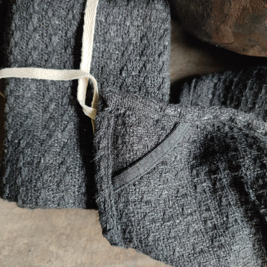Tea towel stonewashed green set of 3