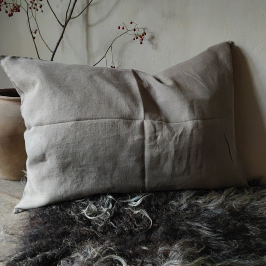 Cushion cover deep earth 70 x 50 Linen