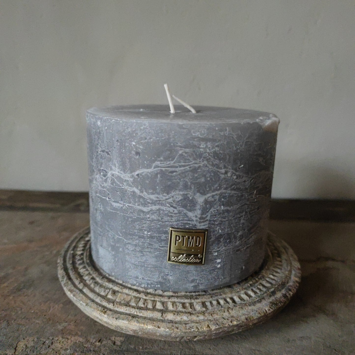 PTMD Candle suede gray 9 x 12