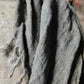 Plaid stonewashed gray linen