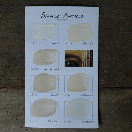 Carte Colori Color card Bianco Antico lime paint