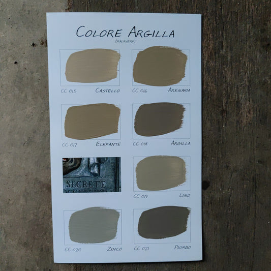 Carte Colori Color card Colore Argilla lime paint