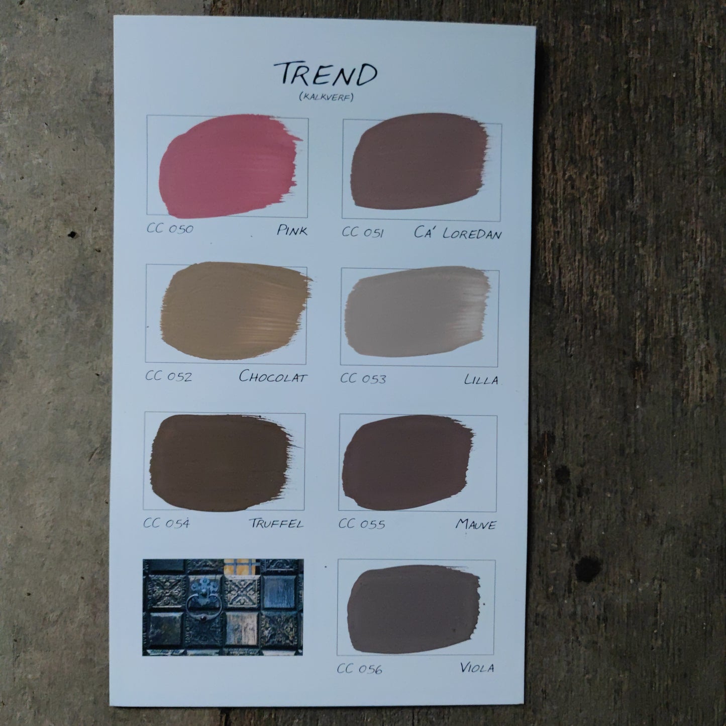Carte Colori Color chart Trend lime paint