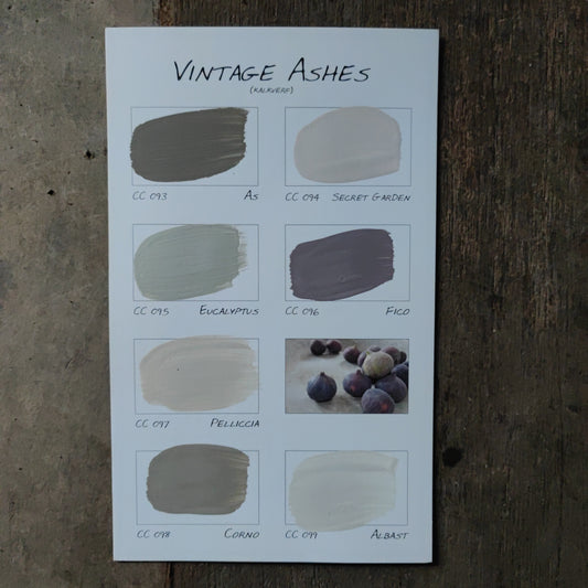 Carte Colori Color Card Vintage Ashes lime paint