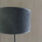 Lampshade velvet dark gray 25 cm