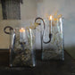 Wax Led dinner candle small 2 pieces sand