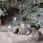 8 x Weihnachtskugel durchsichtige Blasen