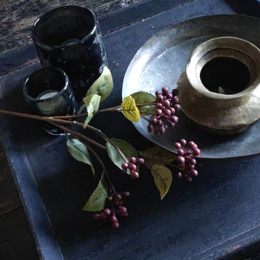 Silk flowers berry branch