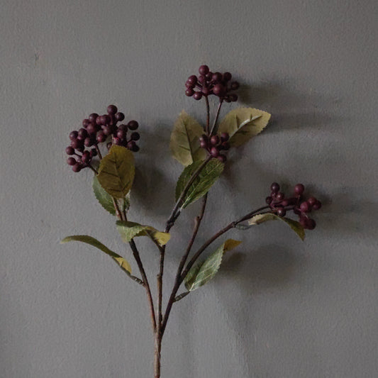 Silk flowers berry branch